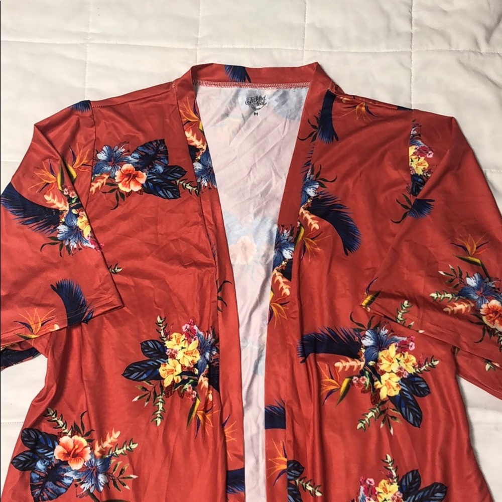 Tickled Teal Size Medium Kimono